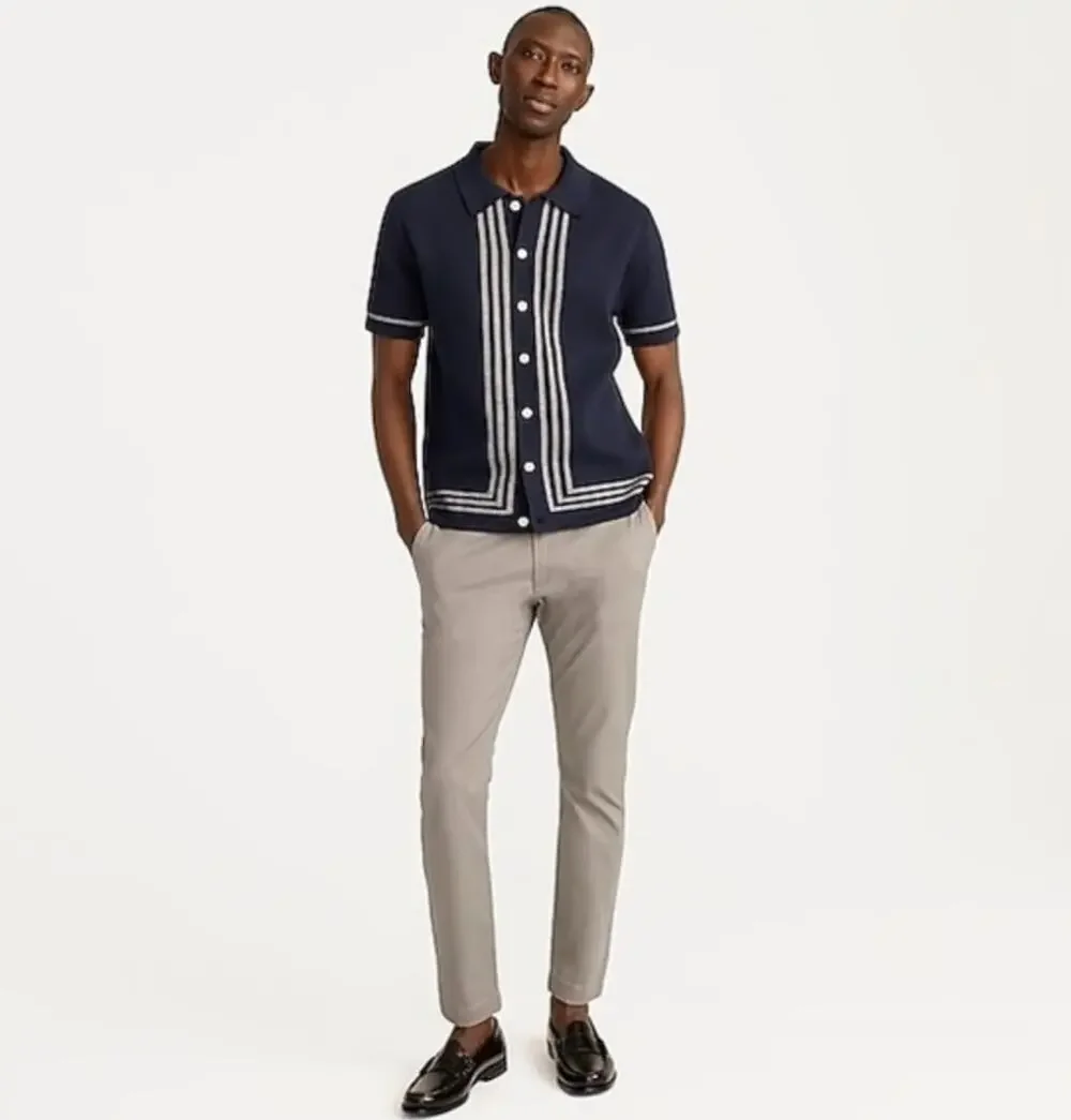 J.Crew Stretch 250 Skinny Chino Pants Mens30x32 Gray Twill Cotton Blend Zip Fly